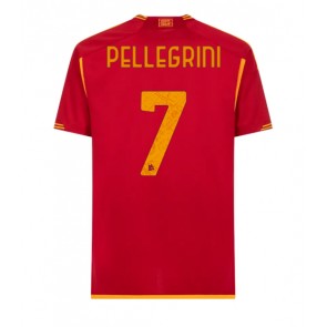 AS Roma Lorenzo Pellegrini #7 Replika Hjemmebanetrøje 2023-24 Kortærmet